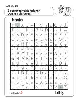 1.S�n�f E Sesi Puzzle -2 Etkinli�i