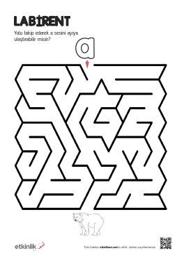 1.S�n�f A Sesi Labirent -3 Etkinli�i