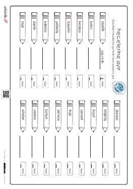 2.S�n�f Hecelerine Ay�rma -2 Etkinli�i