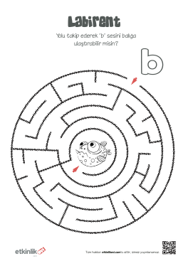 1.S�n�f B Sesi Labirent -2 Etkinli�i
