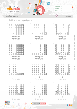 2.S�n�f Onluk ve Birliklere Ay�rma -2 Etkinli�i