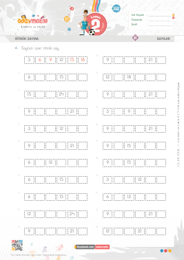 2.S�n�f ��er �leri Ritmik Sayma -3 Etkinli�i