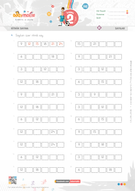 2.S�n�f ��er �leri Ritmik Sayma -4 Etkinli�i