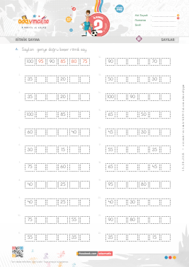 2.S�n�f Be�er Geri Ritmik Sayma -2 Etkinli�i