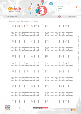 3.S�n�f Yedi�er Ritmik Sayma -3 Etkinli�i