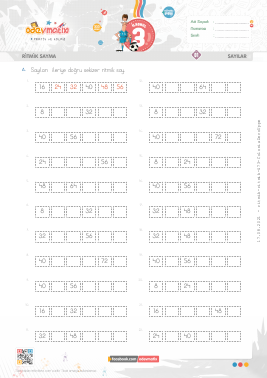 3.S�n�f Sekizer Ritmik Sayma -3 Etkinli�i