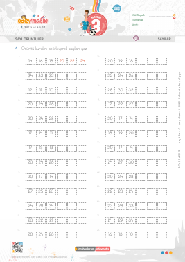 3.S�n�f Say� �r�nt�leri -4 Etkinli�i