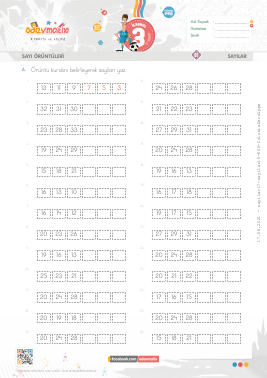 3.S�n�f Say� �r�nt�leri -5 Etkinli�i