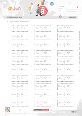3.S�n�f Kesir Kadar�n� Bulma -3 Etkinli�i