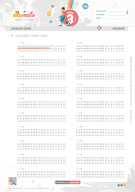3.S�n�f Uzunluklar� �izme -1 Etkinli�i