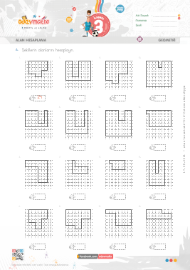 3.S�n�f Alan Hesaplama -2 Etkinli�i
