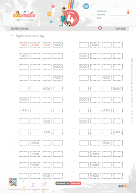 4.S�n�f Biner Ritmik Sayma -5 Etkinli�i