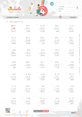 4.S�n�f Verilmeyenli ��karma -5 Etkinli�i