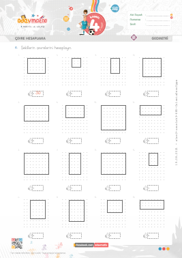 4.S�n�f Kare ve Dikd�rtgenin �evresi -2 Etkinli�i