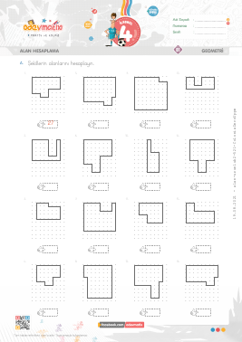 4.S�n�f Alan Hesaplama -3 Etkinli�i