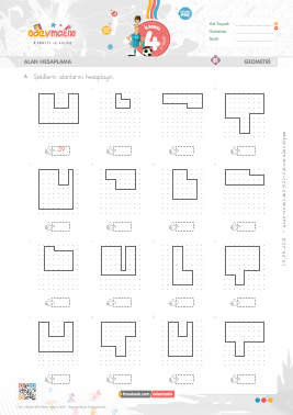 4.S�n�f Alan Hesaplama -5 Etkinli�i