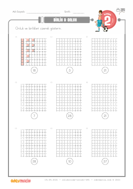 2.S�n�f Onluk ve Birlik �izme -4 Etkinli�i