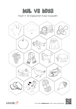 1.S�n�f E Sesi Bul Boya -2 Etkinli�i