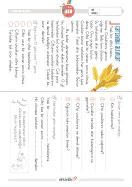 1.S�n�f Okudu�unu Anlama -43 Etkinli�i