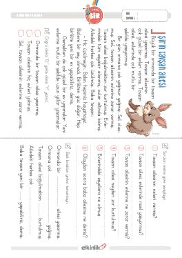 1.S�n�f Okudu�unu Anlama -45 Etkinli�i