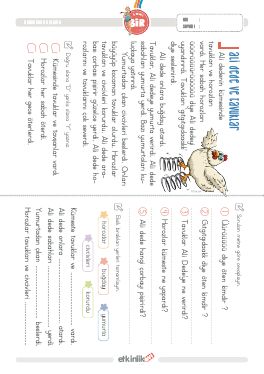 1.S�n�f Okudu�unu Anlama -49 Etkinli�i