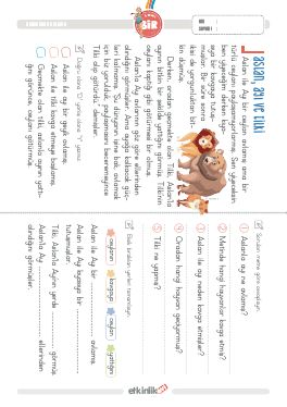 1.S�n�f Okudu�unu Anlama -55 Etkinli�i