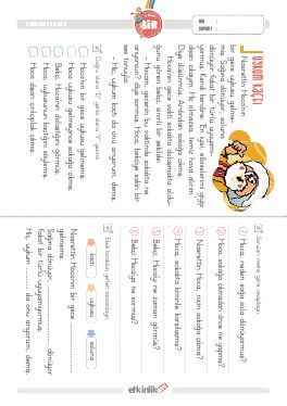 1.S�n�f Okudu�unu Anlama -59 Etkinli�i