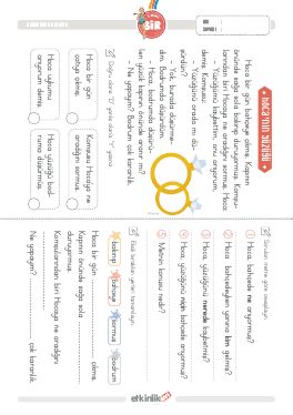 1.S�n�f Okudu�unu Anlama -60 Etkinli�i