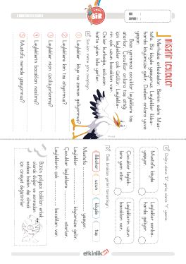 1.S�n�f Okudu�unu Anlama -61 Etkinli�i