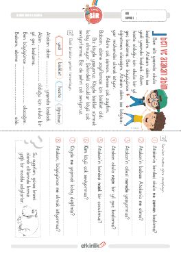 1.S�n�f Okudu�unu Anlama -62 Etkinli�i