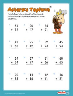 2.S�n�f Kar���k Toplama ��lemi -16 Etkinli�i