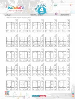 4.S�n�f Toplamal� Bulmaca -1 Etkinli�i