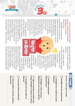 3.S�n�f Okudu�unu Anlama -25 Etkinli�i