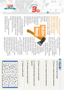 3.S�n�f Okudu�unu Anlama -37 Etkinli�i