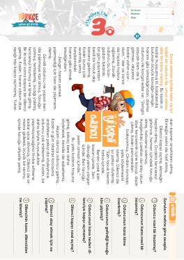 3.S�n�f Okudu�unu Anlama -40 Etkinli�i